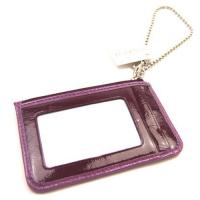 COACH☆ポピーパテントIDスキニーコインケース☆